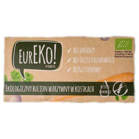 Bulion warzywny w kostkach bez drożdży, bez oleju palmowego BEZGL. BIO 100 g