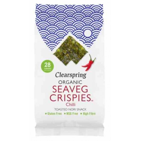 Chipsy z alg morskich o smaku chili Seaveg BEZGL. BIO 4 g