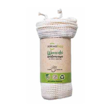 Woreczki wielorazowe zestaw 3 szt