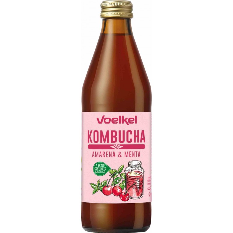 Kombucha wiśnia-mięta BIO 330 ml