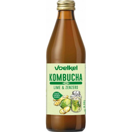 Kombucha limonka-imbir BIO 330 ml