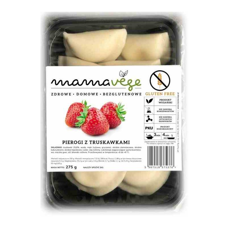 Pierogi z truskawkami BEZGL 275 g