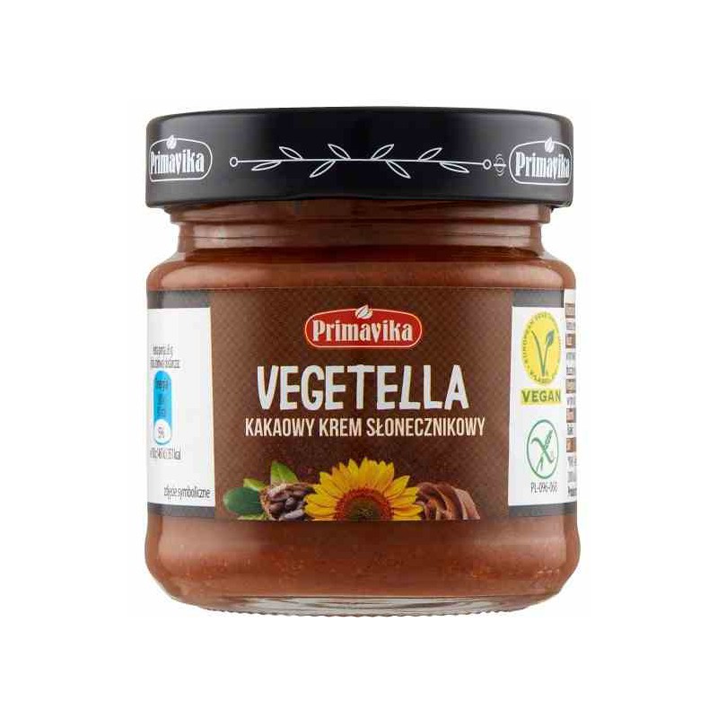 Vegetella - kakaowy krem słonecznikowy 160g