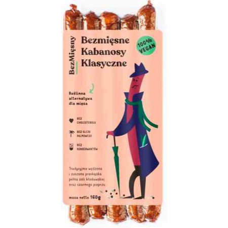 Wegańskie kabanosy klasyczne 160 g