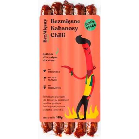 Wegańskie kabanosy chilli 160 g
