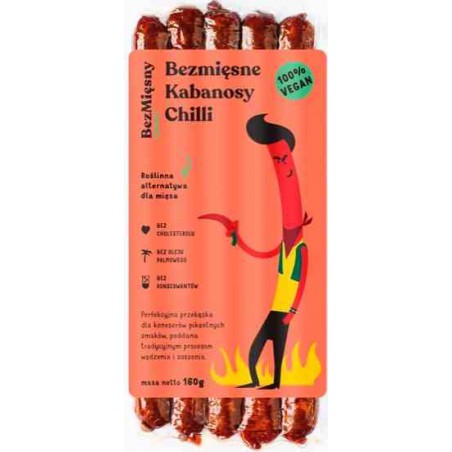 Wegańskie kabanosy chilli 160 g