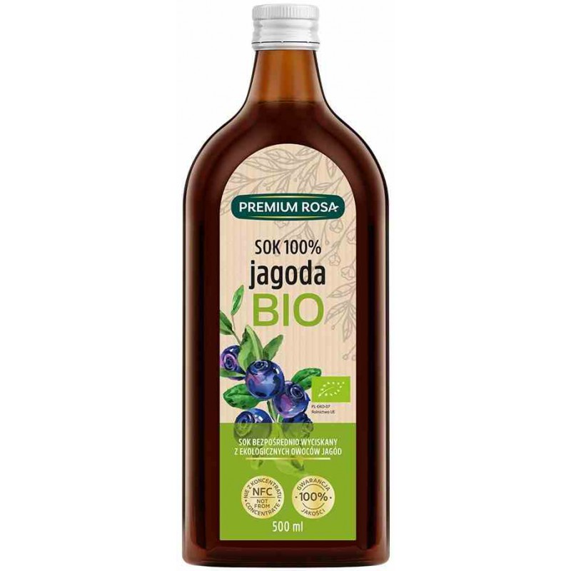 Jagoda sok 100%  BIO  B/C 500ml