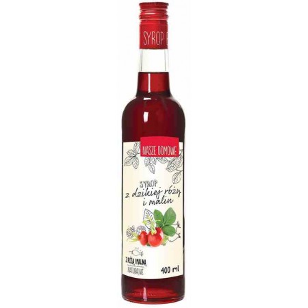 Syrop z dzikiej rózy i malina 400ml