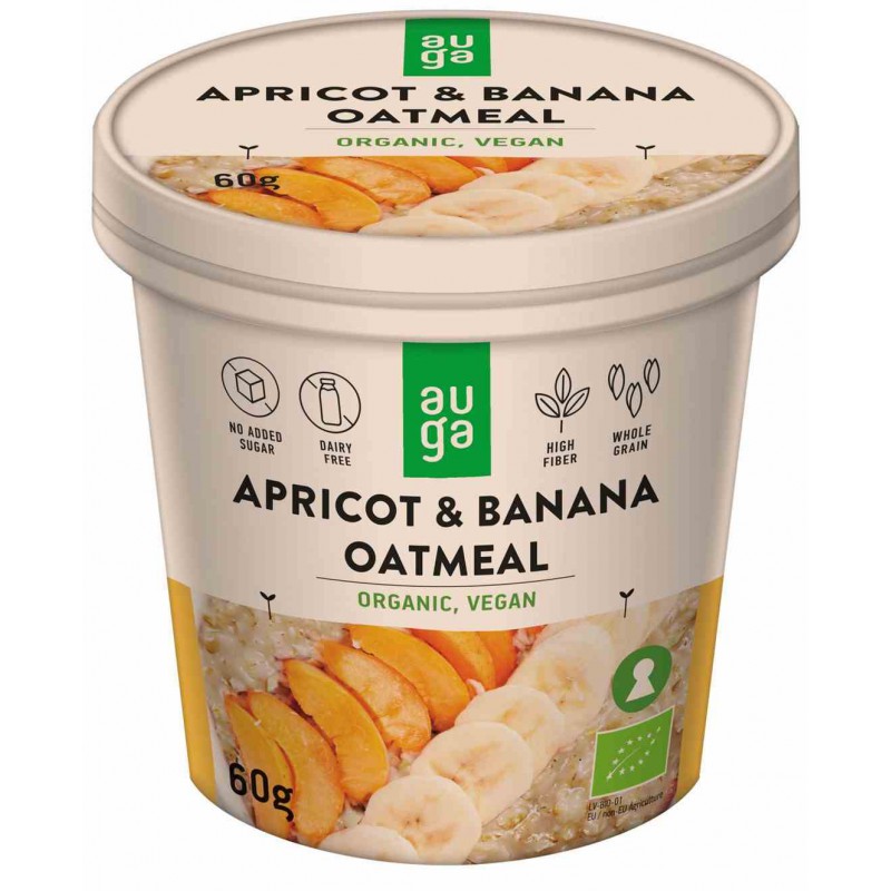 Owsianka z morelami i bananem pełnoziarnista BIO 60 g