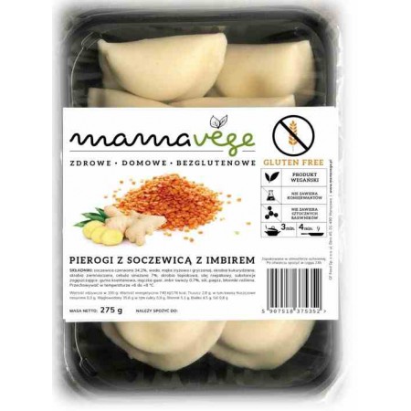 Pierogi z soczewicą i imbirem BEZGL 275 g