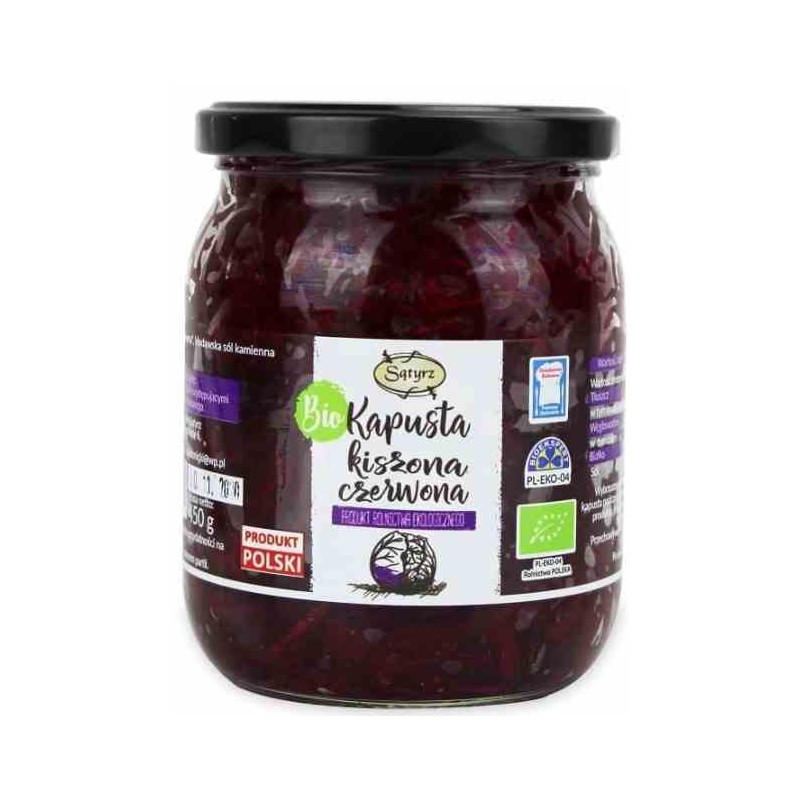 Kapusta czerwona kiszona BIO 450 g