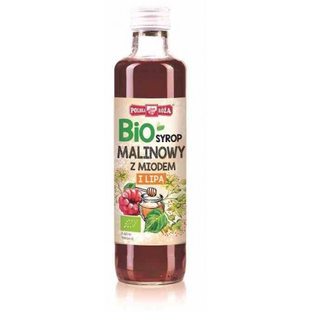 Syrop malinowy z lipą i miodem BIO 250 ml