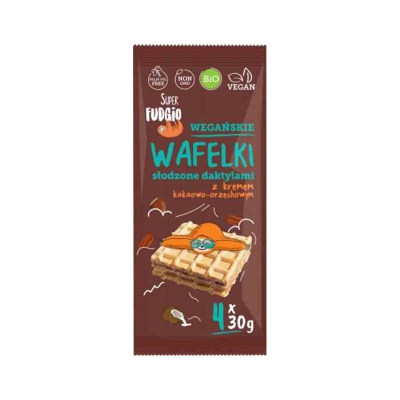Wafelki z kremem słodzonym daktylem BIO 4x30g