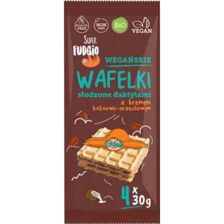 Wafelki z kremem słodzonym daktylem BIO 4x30g