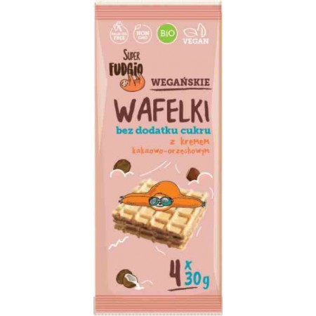 Wafelki z kremem kakaowo-orzechowym B/C BIO 120 g