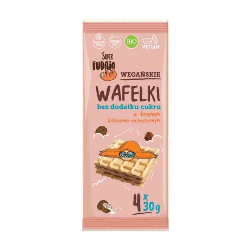 Wafelki z kremem kakaowo-orzechowym B/C BIO 120 g