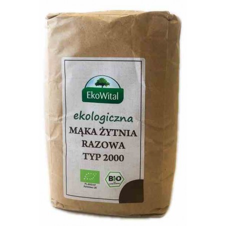 Mąka żytnia razowa typ 2000 BIO 1 kg