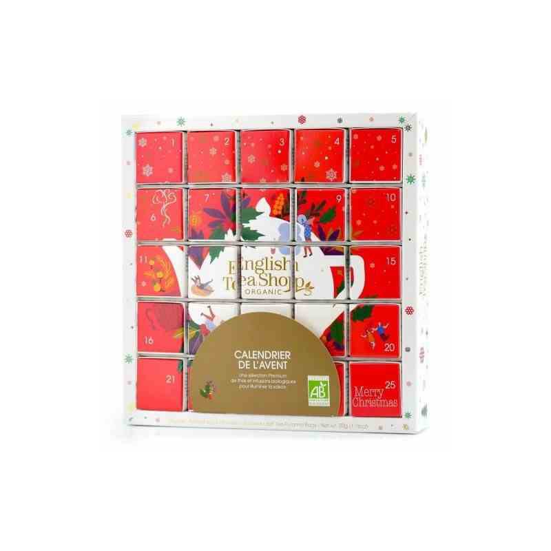 Zestaw herbatek czerwony Kalendarz Adwentowy puzle BIO 50g