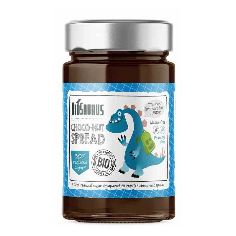 Krem orzechowo- kakaowy BioSaurus BEZGL. BIO 200 g