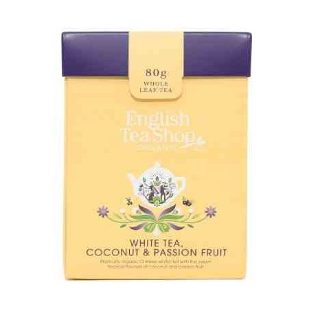 Herbata biała sypana z kokosem i marakują BIO 80 g