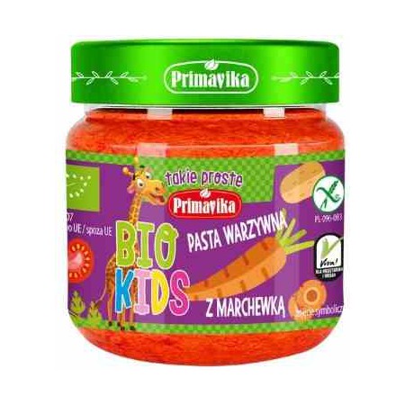 Pasta warzywna z marchewką BIO KIDS 160 g