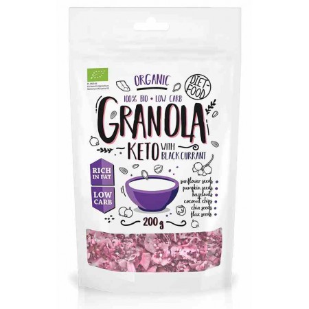 Keto granola z porzeczką BIO 200 g
