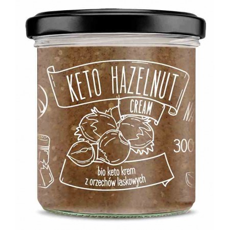 Keto krem z orzechów laskowych z olejem mtc BIO 300 g