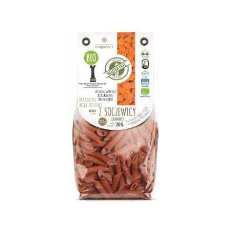 Makaron  soczewica czerwona rurka BEZGL. BIO 250 g.