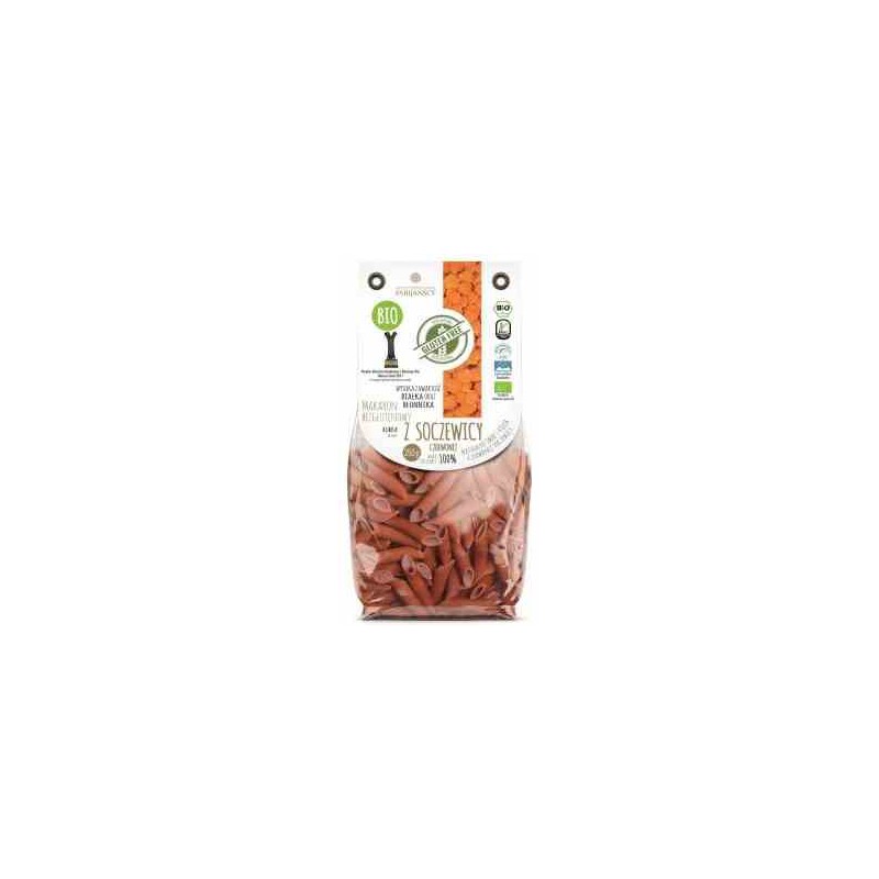 Makaron  soczewica czerwona rurka BEZGL. BIO 250 g.