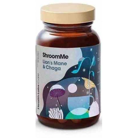 ShroomeMe Lion`s Mane & Chaga suplement diety na koncentrację, zmęczenie i wzrost energii 90 porcji