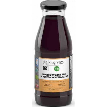 Probiotyczny sok bez soli z kiszonych warzyw BIO 500 ml