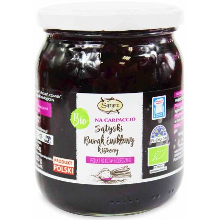 Burak ćwikłowy kiszony carpaccio BIO 450 g