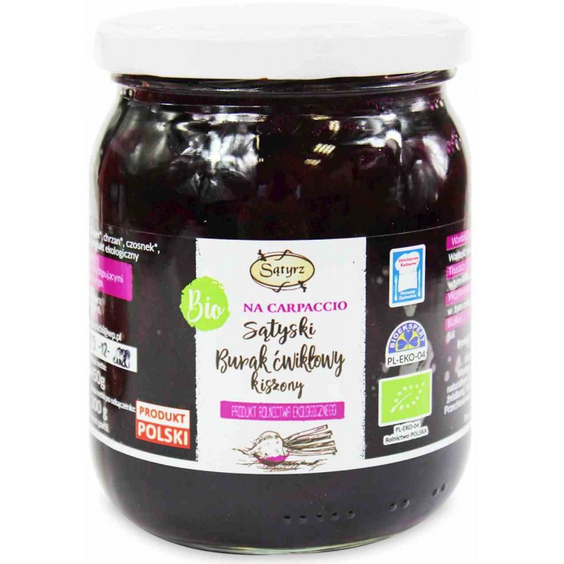 Burak ćwikłowy kiszony carpaccio BIO 450 g