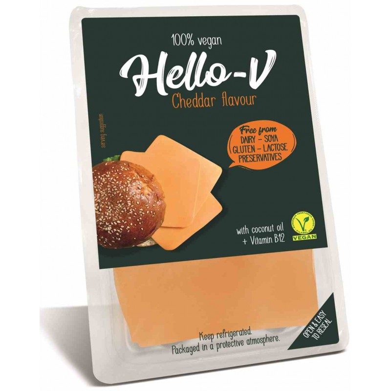 Roślinna alternatywa sera cheddar- plastry 140 g