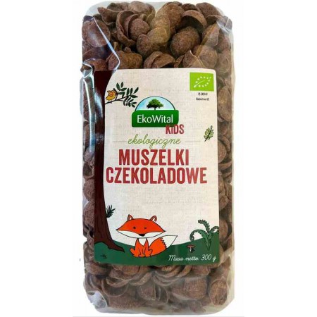 Muszelki czekoladowe BIO 300 g