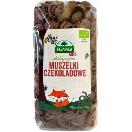 Muszelki czekoladowe BIO 300 g