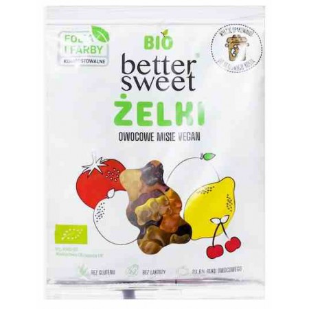 Żelki better sweet owocowe misie Vegan BIO 80g