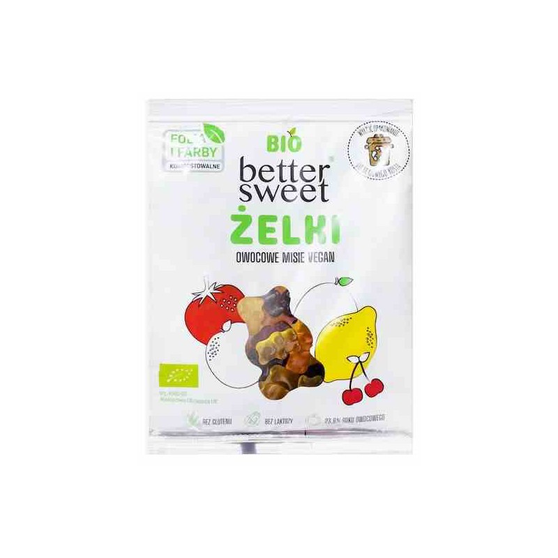 Żelki better sweet owocowe misie Vegan BIO 80g