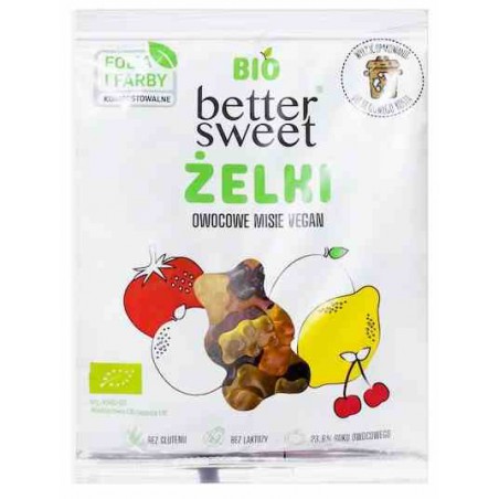 Żelki better sweet owocowe misie Vegan BIO 80g