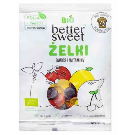 Żelki better sweet owoce i witaminy  BIO 80 g