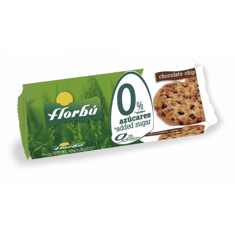 Ciastka z kawałkami czekolady bez dodatku cukru 185g