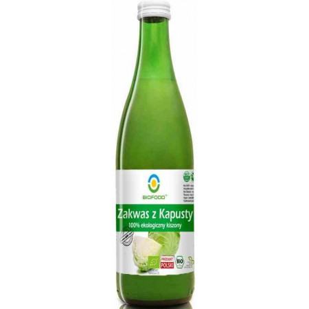 Zakwas z Kapusty 100% ekologiczny kiszony 0,5 l