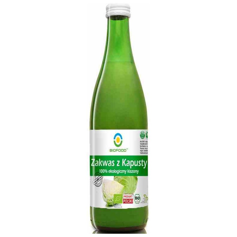 Zakwas z Kapusty 100% ekologiczny kiszony 0,5 l