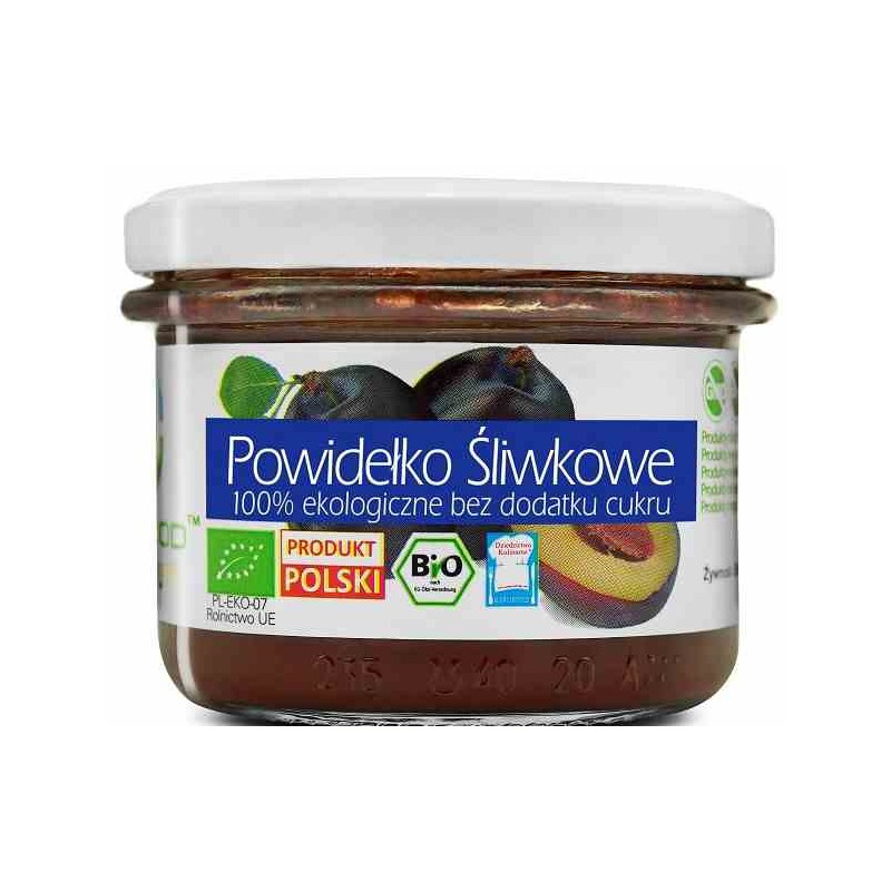 Powidełko Śliwkowe 100%  bez dodatku cukru BIO 180 g