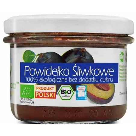 Powidełko Śliwkowe 100%  bez dodatku cukru BIO 180 g