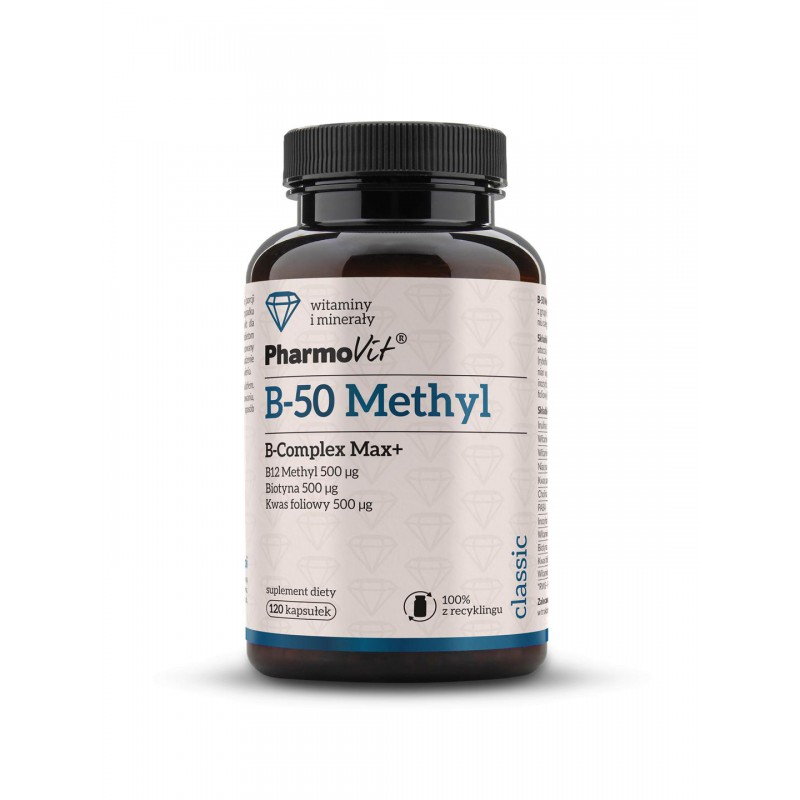 B-50 Methyl B-complex Max+ 120 kaps | Classic Pharmovit