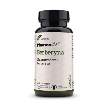 Berberyna Chlorowodorek berberyny 388 mg 60 kaps | Classic Pharmovit