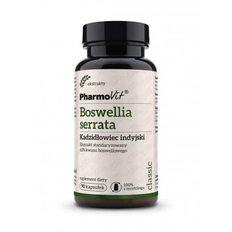 Boswellia serrata Kadzidłowiec indyjski Ekstrakt standaryzowany 65% kwasu bosweliowego 90 kaps | Classic Pharmovit