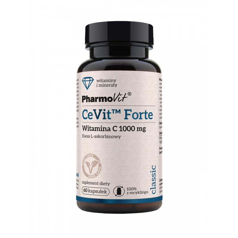 CeVit™ Forte Witamina C 1000 mg 60 kaps Vcaps® | Classic Pharmovit