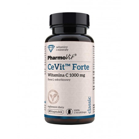 CeVit™ Forte Witamina C 1000 mg 60 kaps Vcaps® | Classic Pharmovit